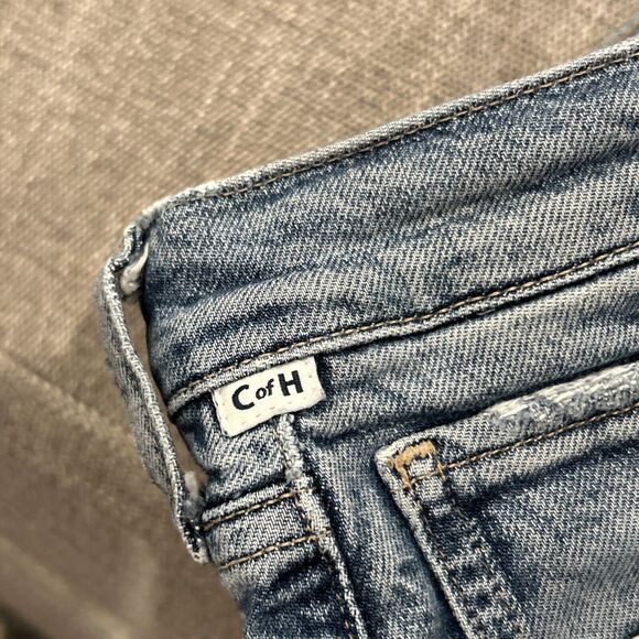 Citizens of Humanity Jeans Womens 28 Daphne Crop Blue High Rise COH Distressed - Picture 5 of 13